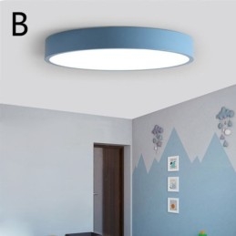 Plafoniera ultra-subțire contemporană cu lampă rotundă