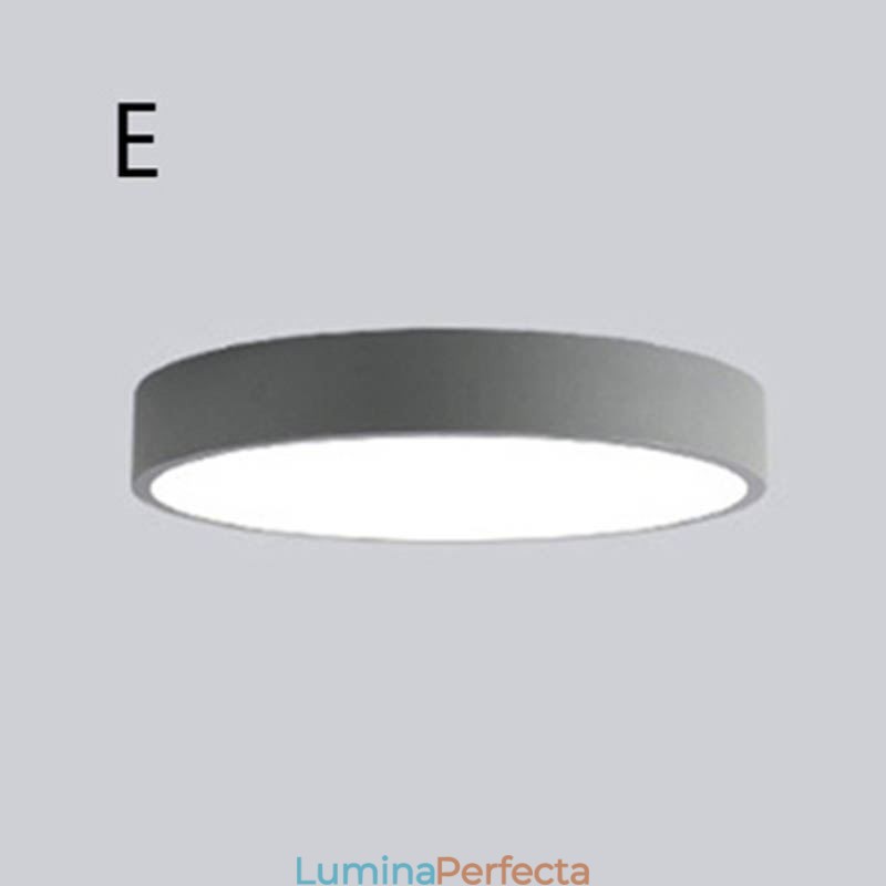 Plafoniera ultra-subțire contemporană cu lampă rotundă