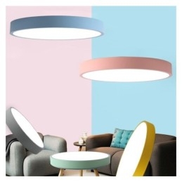 Plafoniera ultra-subțire contemporană cu lampă rotundă