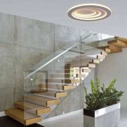 Plafoniera modernă cu picătură de apă pentru terasa, cu iluminare laterală