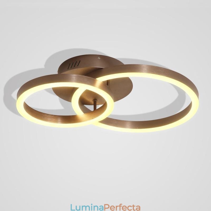Plafoniera creativă, modernă, simplă, cu montare în plasă. Iluminare călduroasă