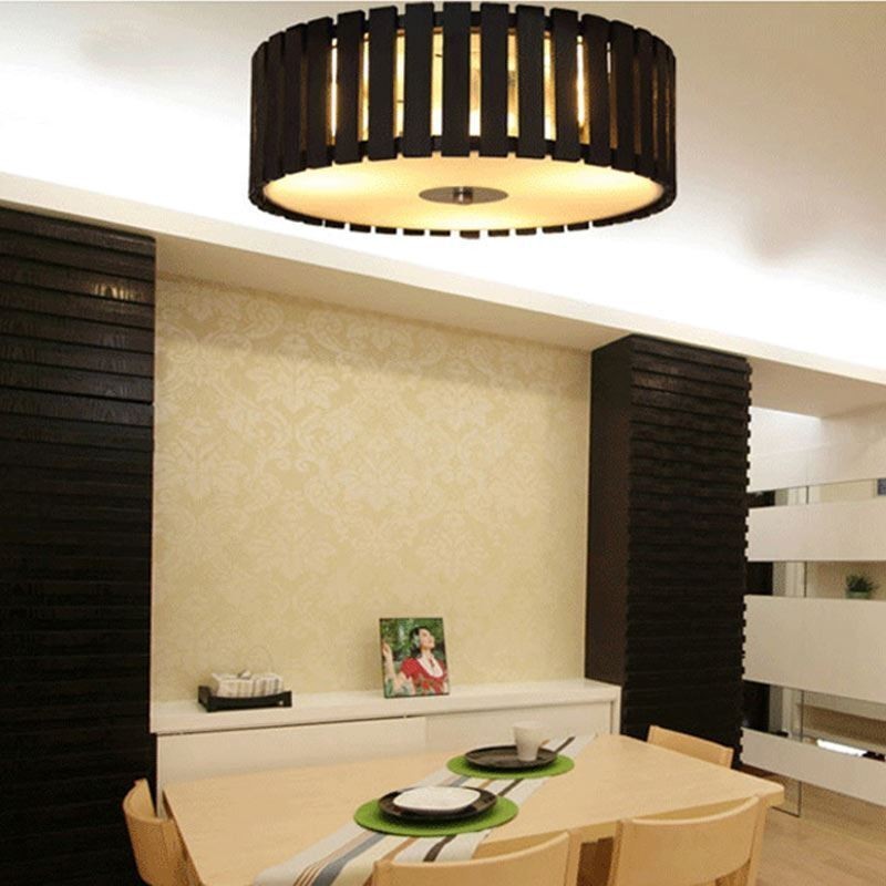 Plafoniera creativă chinezească mare din bambus, iluminat pentru copii