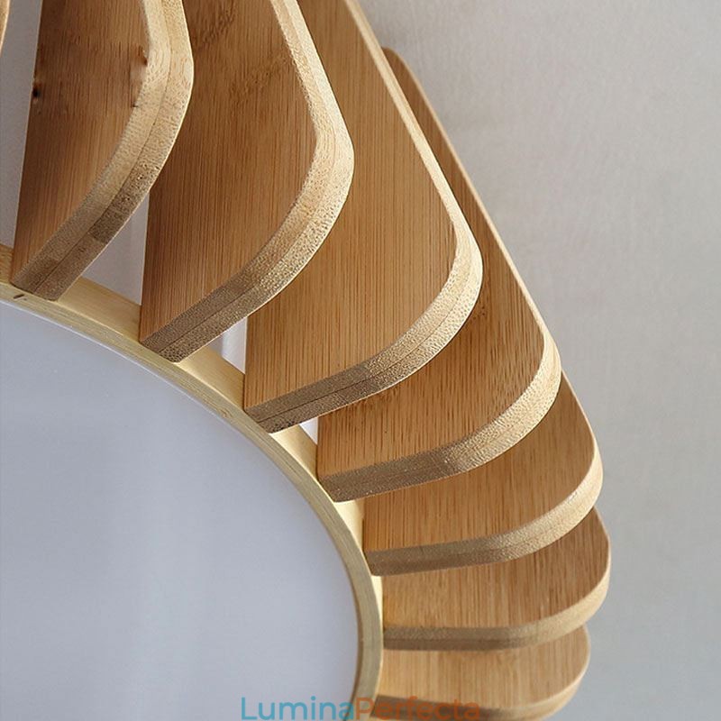 Plafonul creativ din bambus, rotund, nordic