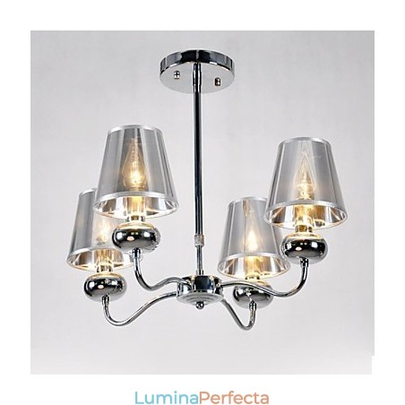 imumModern Mini candelabru din metal galvanizat în stil modern, lumina suspendată, montaj la masă