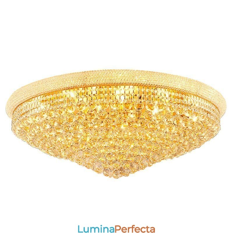 Plafoniera de lux din cristal cu lumină europeană