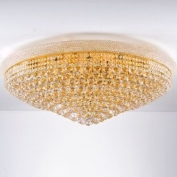 Plafoniera de lux din cristal cu lumină europeană