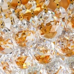 Plafoniera de lux din cristal cu lumină europeană