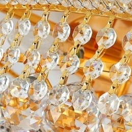 Plafoniera de lux din cristal cu lumină europeană