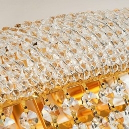 Plafoniera de lux din cristal cu lumină europeană