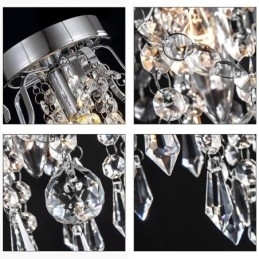 Plafoniera modernă, minimalistă, cu un singur cristal
