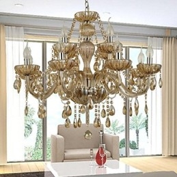 Candelabru din sticlă de cristal modern contemporan