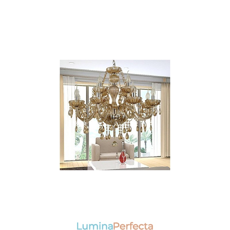 Candelabru din sticlă de cristal modern contemporan