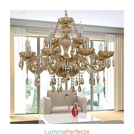 Candelabru din sticlă de cristal modern contemporan