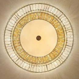 Plafoniera rotundă cu decorare din cristal