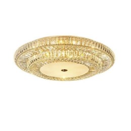 Plafoniera rotundă cu decorare din cristal