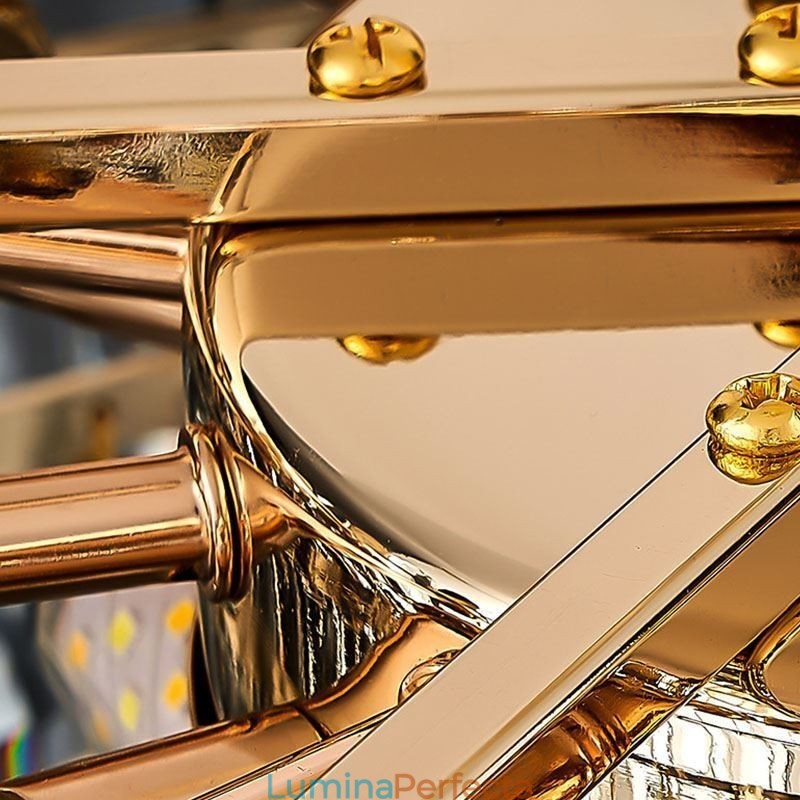 Plafoniera cu montaj încastrabil de cristal Decor rotund din cristal Abajur din carcasa de cristal