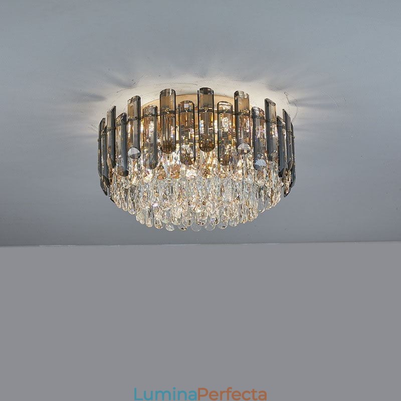 Plafoniera din cristal Lumină decorativă rotundă, simplă și modernă