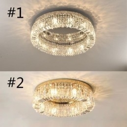 Plafoniera modernă și elegantă Plafoniera din cristal cu montare încasată