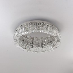 Plafoniera modernă și elegantă Plafoniera din cristal cu montare încasată