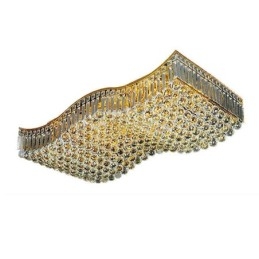 Candelabru dreptunghiular cu montare încastră din cristal european