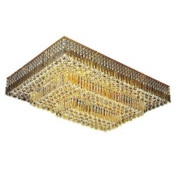 Candelabru de cristal modern cu montaj încastrat pe trei niveluri