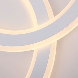 Plafoniera modernă, simplă, încastrabilă, litera C, acrilic