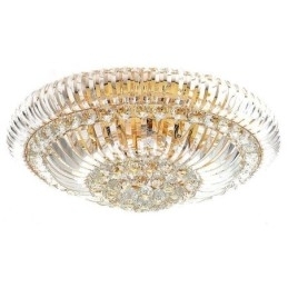 Iluminat rotund din cristal, modern, simplu, montat la nivel