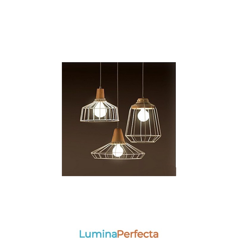 Candelabru metalic iluminat C Simplu