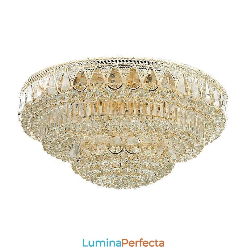 Plafoniera de lux cu montare încastrabilă din cristal Lumină rotundă
