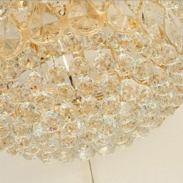 Plafoniera de lux cu montare încastrabilă din cristal Lumină rotundă