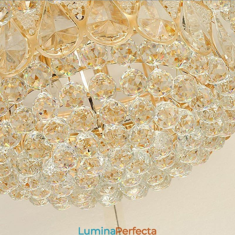 Plafoniera de lux cu montare încastrabilă din cristal Lumină rotundă