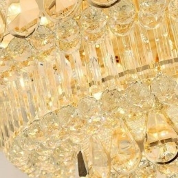 Plafoniera de lux cu montare încastrabilă din cristal Lumină rotundă