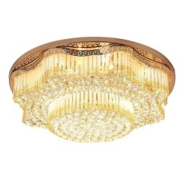 Plafoniera contemporană de cristal cu montaj încastrat Iluminat rotund de lux