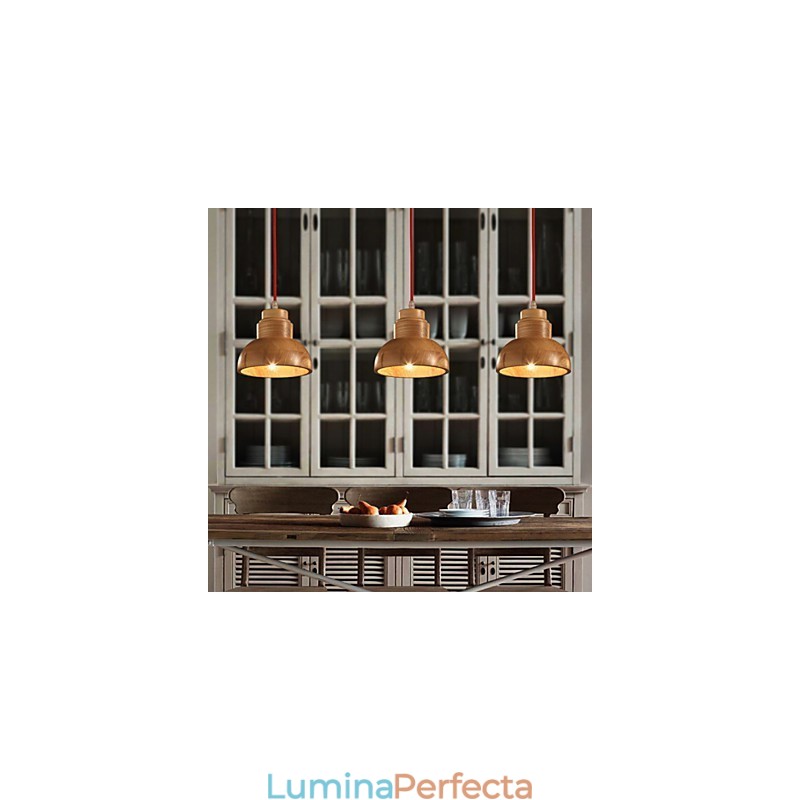 Candelabru Mini Stil Tradițional Clasic Lemn Bambus