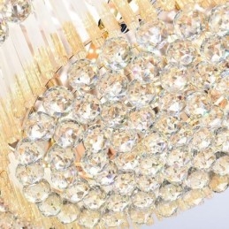 Plafoniera contemporană de cristal cu montaj încastrat Iluminat rotund de lux
