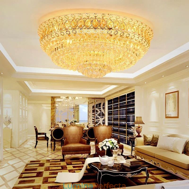 Plafoniera de cristal modernă simplă Iluminat rotund creativ