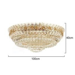 Plafoniera de cristal modernă simplă Iluminat rotund creativ