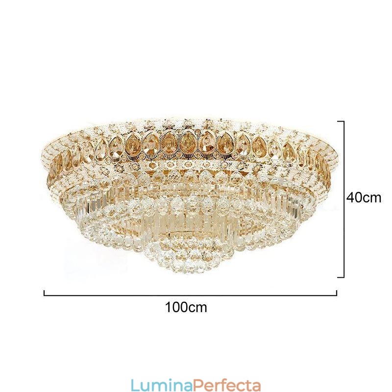 Plafoniera de cristal modernă simplă Iluminat rotund creativ