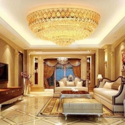 Plafoniera de cristal modernă simplă Iluminat rotund creativ