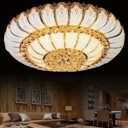 Plafoniera din cristal, modernă, simplă, rotundă