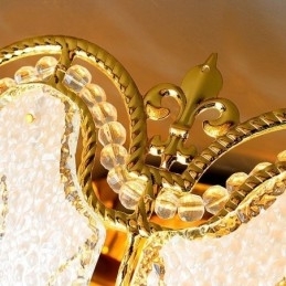 Plafoniera din cristal, modernă, simplă, rotundă