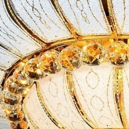 Plafoniera din cristal, modernă, simplă, rotundă