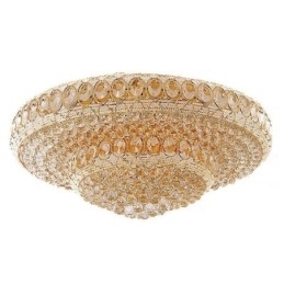 Plafoniera de lux din cristal Iluminat european rotund, montat la nivel