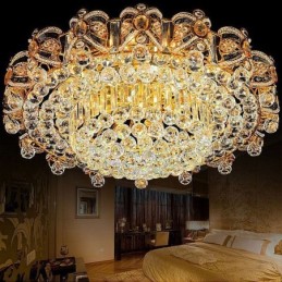 Plafoniera europeană de cristal cu montare încasată