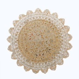 Plafoniera europeană de cristal cu montare încasată