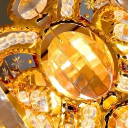 Plafoniera europeană de cristal cu montare încasată