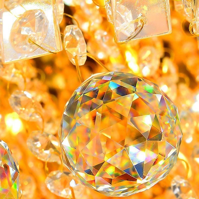 Plafoniera europeană de cristal cu montare încasată