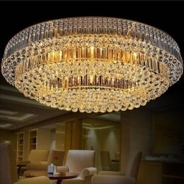 Plafoniera din cristal cu montaj înroscat Lumină ovală europeană