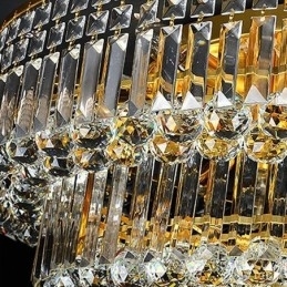 Plafoniera din cristal cu montaj înroscat Lumină ovală europeană