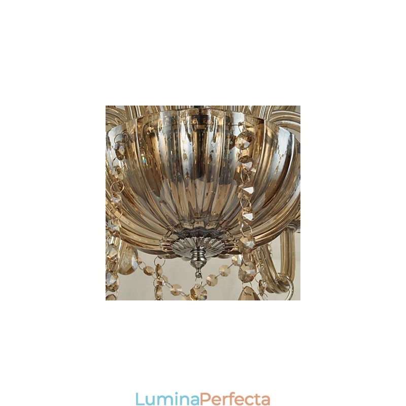 Candelabru din sticlă de cristal modern contemporan